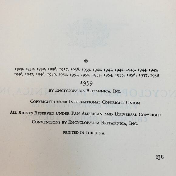1959 Edition Encyclopedia Britannica Vtg HC Volume 22 TEXTILE to VASC Education - Picture 7 of 15